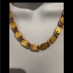 Anne Klein Gold Link Necklace Matte perfect designer